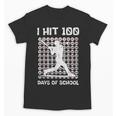 I Hit 100 Days Of School Baseball Player 100th Day Boys Kids Unisex T-Shirt