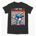 I Hit 100 Days Of School Baseball Player Kids Boys Son Unisex T-Shirt