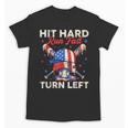 Hit Hard Run Fast Turn Left Baseball Cream Drip Crossed Bats Unisex T-Shirt Hit Hard Run Fast Turn Left Baseball Cream Drip Crossed Bats Unisex T-Shirt