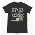 HUGvyn 6733 Days Of School Baseball 100 Days Camo Cap Boys Unisex T-Shirt