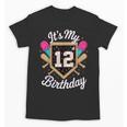 It's My 12th Birthday Baseball Fan Celebration Unisex T-Shirt