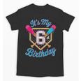It's My 6th Birthday Baseball Fan Fun Party Celebration Unisex T-Shirt It's My 6th Birthday Baseball Fan Fun Party Celebration Unisex T-Shirt