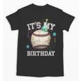 Its My Birthday Vintage Baseball Celebration For Men Kids Unisex T-Shirt