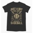 Just a Boy Who Loves Baseball Unisex T-Shirt Just a Boy Who Loves Baseball Unisex T-Shirt