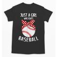Just A Girl Who Loves Baseball Cute Retro Baseball Lover Unisex T-Shirt
