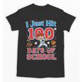 I Just Hit 100 Days Of School Baseball 100th Day Boys Kids Unisex T-Shirt I Just Hit 100 Days Of School Baseball 100th Day Boys Kids Unisex T-Shirt