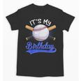 Kids 8th Baseball Birthday Party Boys Sport Fan 8 Years Old Unisex T-Shirt