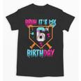Kids Baseball Drip Bruh It's My 6th Birthday Boy Ice Cream Drip Unisex T-Shirt Kids Baseball Drip Bruh It's My 6th Birthday Boy Ice Cream Drip Unisex T-Shirt