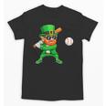 Leprechaun Playing Baseball St Patricks Day Sport Boys Unisex T-Shirt