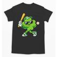 Lucky Shamrock Playing Baseball St Patrick's Kids Boys Unisex T-Shirt Lucky Shamrock Playing Baseball St Patrick's Kids Boys Unisex T-Shirt