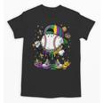 Mardi Gras Ice Cream Drip Baseball Carnival Party Mask Boys Unisex T-Shirt Mardi Gras Ice Cream Drip Baseball Carnival Party Mask Boys Unisex T-Shirt
