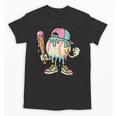 Melted Ice-Cream Baseball Mascot Pastel Pop Unisex T-Shirt Melted Ice-Cream Baseball Mascot Pastel Pop Unisex T-Shirt