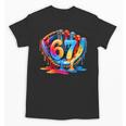 Number 67 Baseball Glove Ice Cream Drip Six Seven Meme Unisex T-Shirt Number 67 Baseball Glove Ice Cream Drip Six Seven Meme Unisex T-Shirt