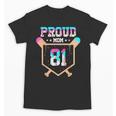 Proud Mom Baseball Player Number 81 Ice Cream Drip Unisex T-Shirt Proud Mom Baseball Player Number 81 Ice Cream Drip Unisex T-Shirt