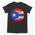 Puerto Rico Baseball Flag Boricua Beisbol Fan Gear Unisex T-Shirt