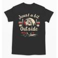 Retro Quote Just a Bit Outside Baseball Vintage Unisex T-Shirt