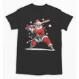 Santa Playing Baseball Christmas Candy Cane Fun Xmas Holiday Unisex T-Shirt Santa Playing Baseball Christmas Candy Cane Fun Xmas Holiday Unisex T-Shirt