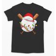 Santa Sports For Men Boys Christmas Baseball Player Unisex T-Shirt Santa Sports For Men Boys Christmas Baseball Player Unisex T-Shirt