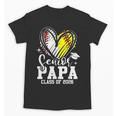 Senior Papa Class Of 2026 Baseball Softball Graduation Heart Unisex T-Shirt Senior Papa Class Of 2026 Baseball Softball Graduation Heart Unisex T-Shirt