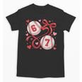 Six Seven Baseball Lover Sports Red Heart Bow Valentine Girl Unisex T-Shirt
