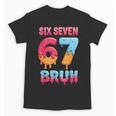 Six Seven Bruh 67 Ice Cream Drip Baseball For Men Women Kids Unisex T-Shirt Six Seven Bruh 67 Ice Cream Drip Baseball For Men Women Kids Unisex T-Shirt