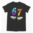 Six Seven Ice Cream Drip Cool Meme 67 Number Baseball Unisex T-Shirt