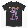 Skelton Playing Baseball Halloween Baseball Drip Boys Kids Unisex T-Shirt Skelton Playing Baseball Halloween Baseball Drip Boys Kids Unisex T-Shirt