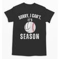 Sorry I Can't It's Volleyball Baseball Season Mom Of Both Unisex T-Shirt Sorry I Can't It's Volleyball Baseball Season Mom Of Both Unisex T-Shirt