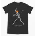 Spooky Season Skeleton Baseball Player Halloween Batter Unisex T-Shirt Spooky Season Skeleton Baseball Player Halloween Batter Unisex T-Shirt