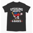 Stealing Hearts & Bases Valentine’s Day Baseball Love Unisex T-Shirt Stealing Hearts & Bases Valentine’s Day Baseball Love Unisex T-Shirt