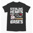 Stealing Hearts Like I Steal Bases Baseball Valentines Unisex T-Shirt Stealing Hearts Like I Steal Bases Baseball Valentines Unisex T-Shirt