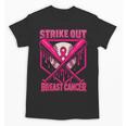 Strike Out Breast Cancer Baseball Ice Cream Drip Unisex T-Shirt Strike Out Breast Cancer Baseball Ice Cream Drip Unisex T-Shirt
