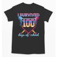 I Survived 100 Days Of School Baseball Boys Students Unisex T-Shirt I Survived 100 Days Of School Baseball Boys Students Unisex T-Shirt