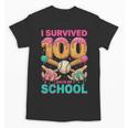 I Survived 100 Days Of School Baseball Ice Cream Drip Unisex T-Shirt I Survived 100 Days Of School Baseball Ice Cream Drip Unisex T-Shirt
