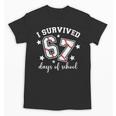 I Survived 67 Days Of School Baseball Six Seven Teacher Unisex T-Shirt I Survived 67 Days Of School Baseball Six Seven Teacher Unisex T-Shirt