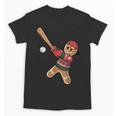 Ugly Christmas Sweater Gingerbread Baseball Toddler Kids Unisex T-Shirt