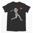 Valentines Day Baseball Batter Silhouette Heart Men Boy Kids Unisex T-Shirt Valentines Day Baseball Batter Silhouette Heart Men Boy Kids Unisex T-Shirt