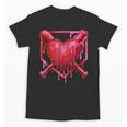 Valentines Day Baseball Red Heart Dab Boys Girls Kids Unisex T-Shirt