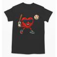 Valentines Day Baseball Red Heart Love Boys Kids Tee Unisex T-Shirt