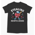 Valentines Day Baseball Stealing Hearts Bases Boys Kids Men Unisex T-Shirt Valentines Day Baseball Stealing Hearts Bases Boys Kids Men Unisex T-Shirt