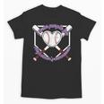 I Wear Purple For Alzheimers Awareness Baseball Heart Ribbon Unisex T-Shirt I Wear Purple For Alzheimers Awareness Baseball Heart Ribbon Unisex T-Shirt