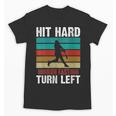 Women's Retro Hit Hard Run Fast Turn Left Baseball Lover Unisex T-Shirt Women's Retro Hit Hard Run Fast Turn Left Baseball Lover Unisex T-Shirt