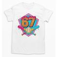 Baseball Drip Jersey Number 67 For Players & 67th Birthday Premium Tri-Blend Unisex T-Shirt Baseball Drip Jersey Number 67 For Players & 67th Birthday Premium Tri-Blend Unisex T-Shirt