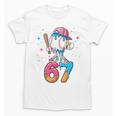 Baseball Drip Number 67 Six Seven Meme Ice Cream Dripping Unisex T-Shirt