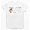 Baseball Hit Hard Run Fast Turn Left Men Boys Unisex T-Shirt