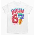 Bruh 67 Baseball Drip Number 67 Player 67th Birthday Unisex T-Shirt