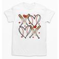 Coquette Bow XOXO Baseball Lover Heart Valentine Game Day Unisex T-Shirt Coquette Bow XOXO Baseball Lover Heart Valentine Game Day Unisex T-Shirt