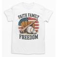 Faith Family Freedom Patriotic Christian Baseball Game Day Unisex T-Shirt