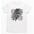 Game Day Baseball Retro Checkered Baseball Unisex T-Shirt