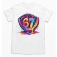 Gen Alpha Slang Ice Cream Drip Six Seven 67 Baseball Catcher Unisex T-Shirt